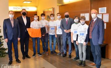 Spotkanie w Ratuszu z Kołem Naukowym z Knurowa