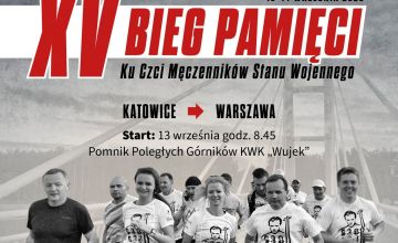 XV Bieg Pamięci Ku Czci Męczenników Stanu Wojennego