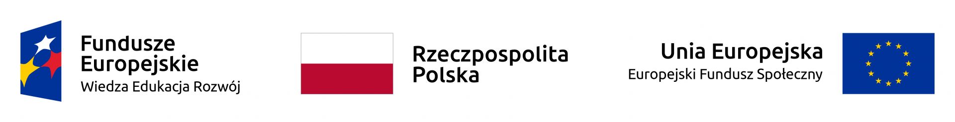 zestaw logotypów Europejskiego Funduszu Społecznego