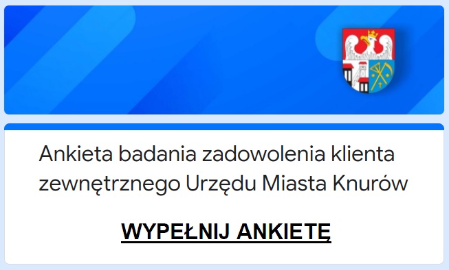 baner dotyczący ankiety