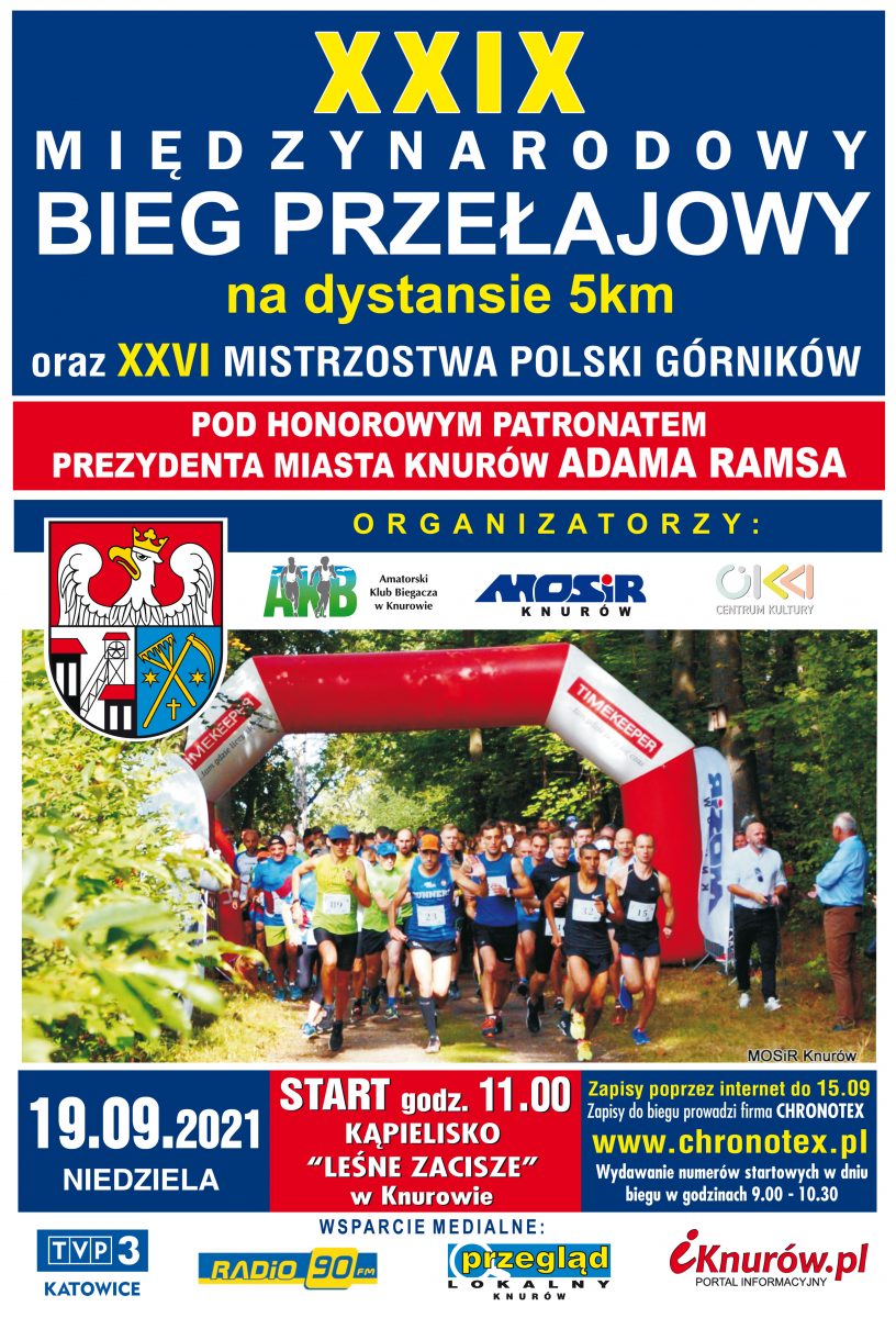 plakat dotyczący biegu