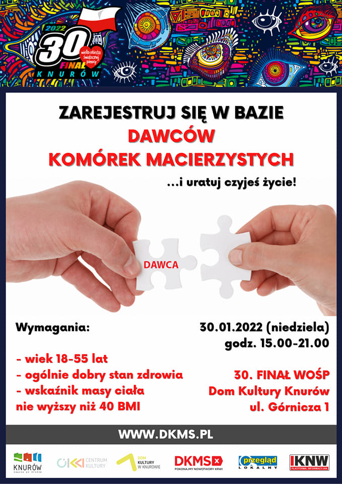 plakat WOŚP dotyczący wymazów