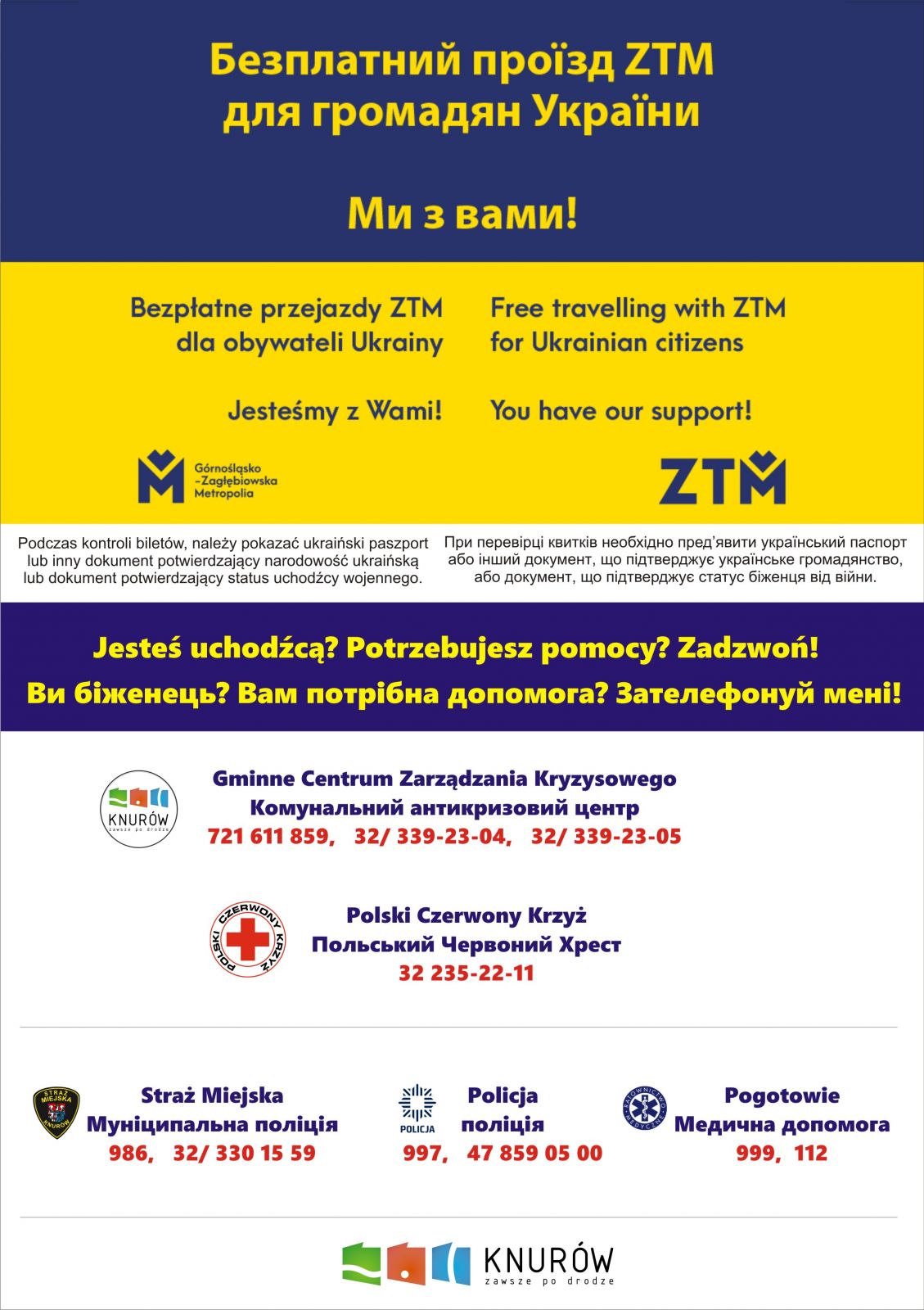 plakat informacyjny