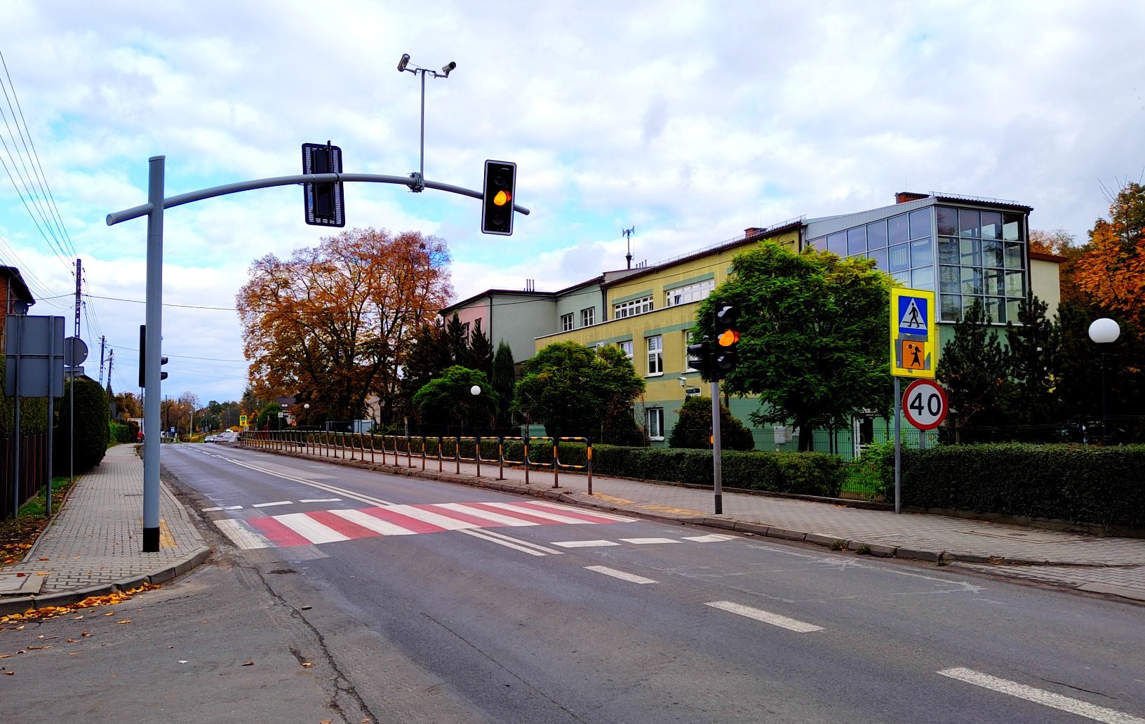 sygnalizacja świetlna na ulicy Michalskiego
