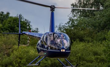Helikopter nad Knurowem