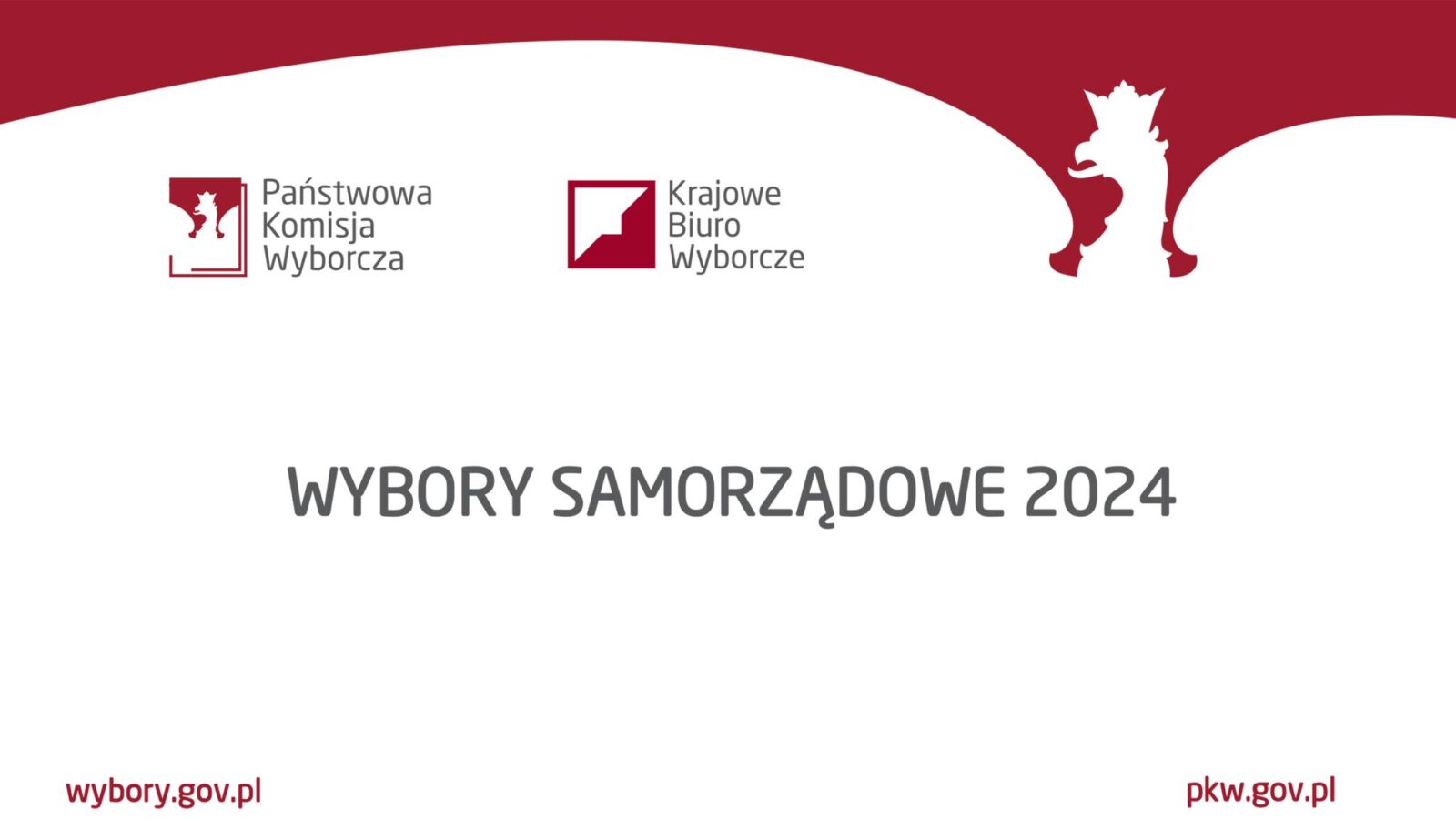 banner graficzny Państwowej Komisji Wyborzcej na temat wyborów samorządowych w 2024 roku