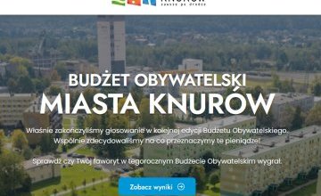 WYNIKI GŁOSOWANIA W BUDŻECIE OBYWATELSKIM MIASTA KNURÓW NA 2025 ROK