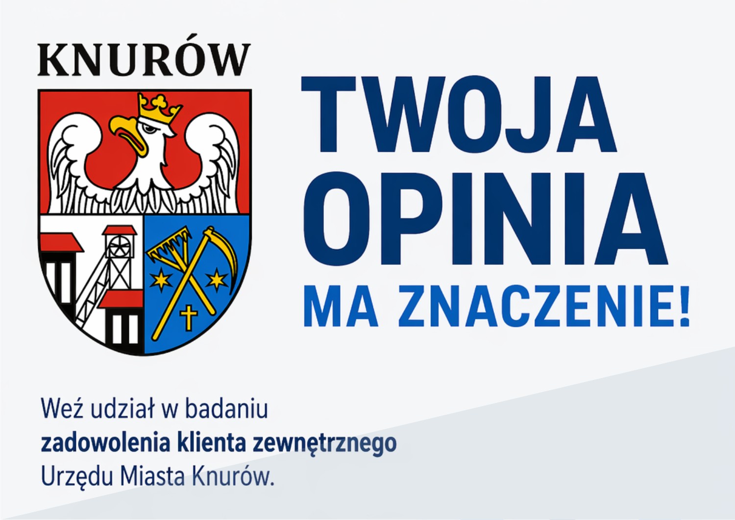 Ankieta badania zadowolenia klienta zewnętrznego Urzędu Miasta Knurów