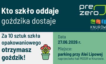 Kto szkło oddaje, goździka dostaje!