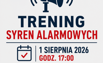 Wojewódzki trening syren alarmowych – 1 sierpnia o godz. 17.00