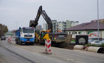 Trwa przebudowa kanalizacji deszczowej przy ulicy Szpitalnej
