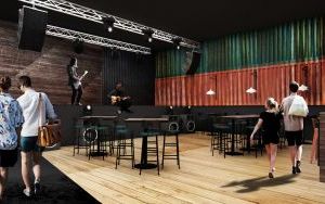 Wizualizacja CK Hard Club, sala muzyczna